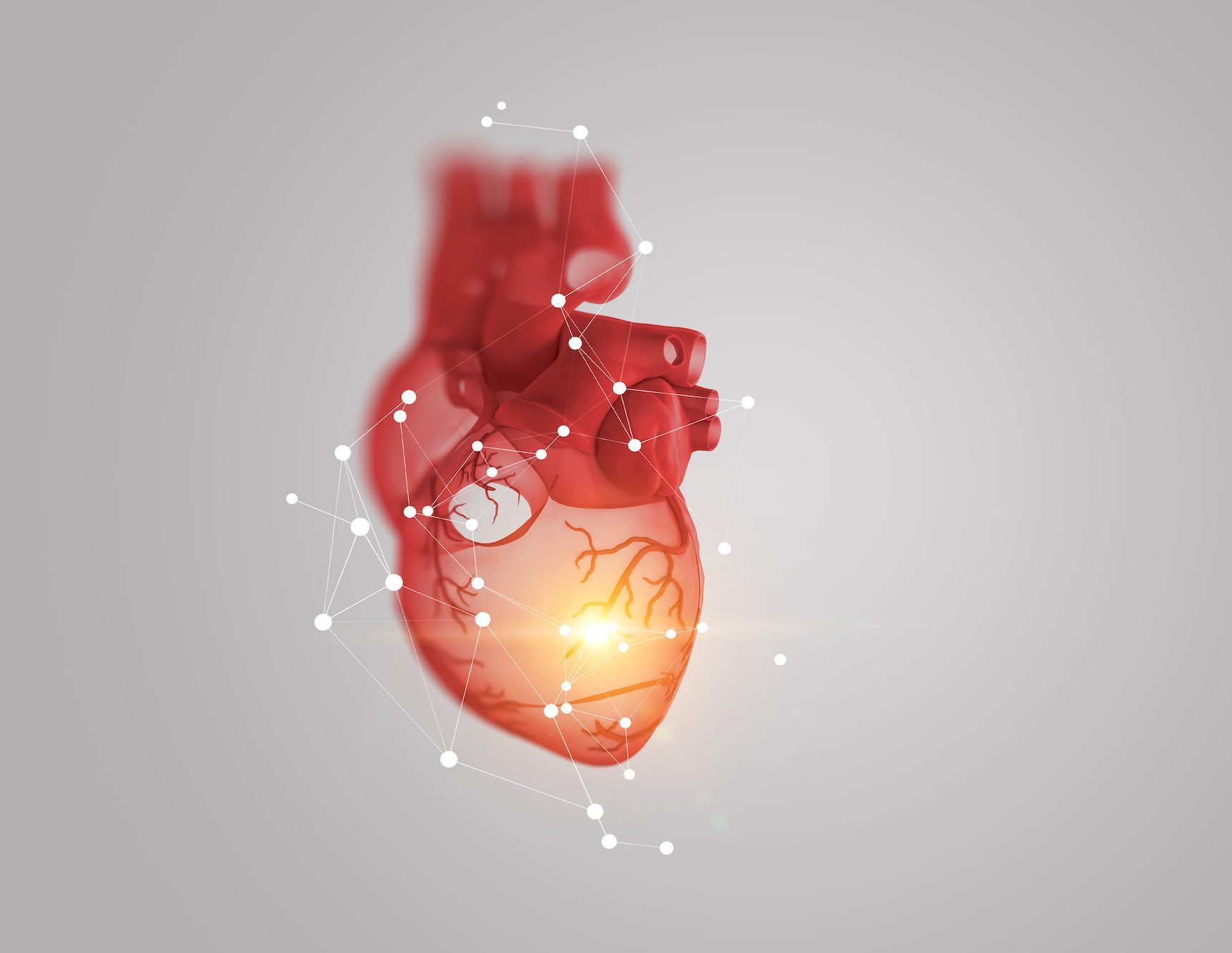 Innovative medicine concept. Heart symbol